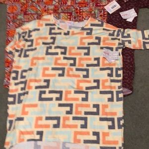 Three new Lularoe Irma tops in small